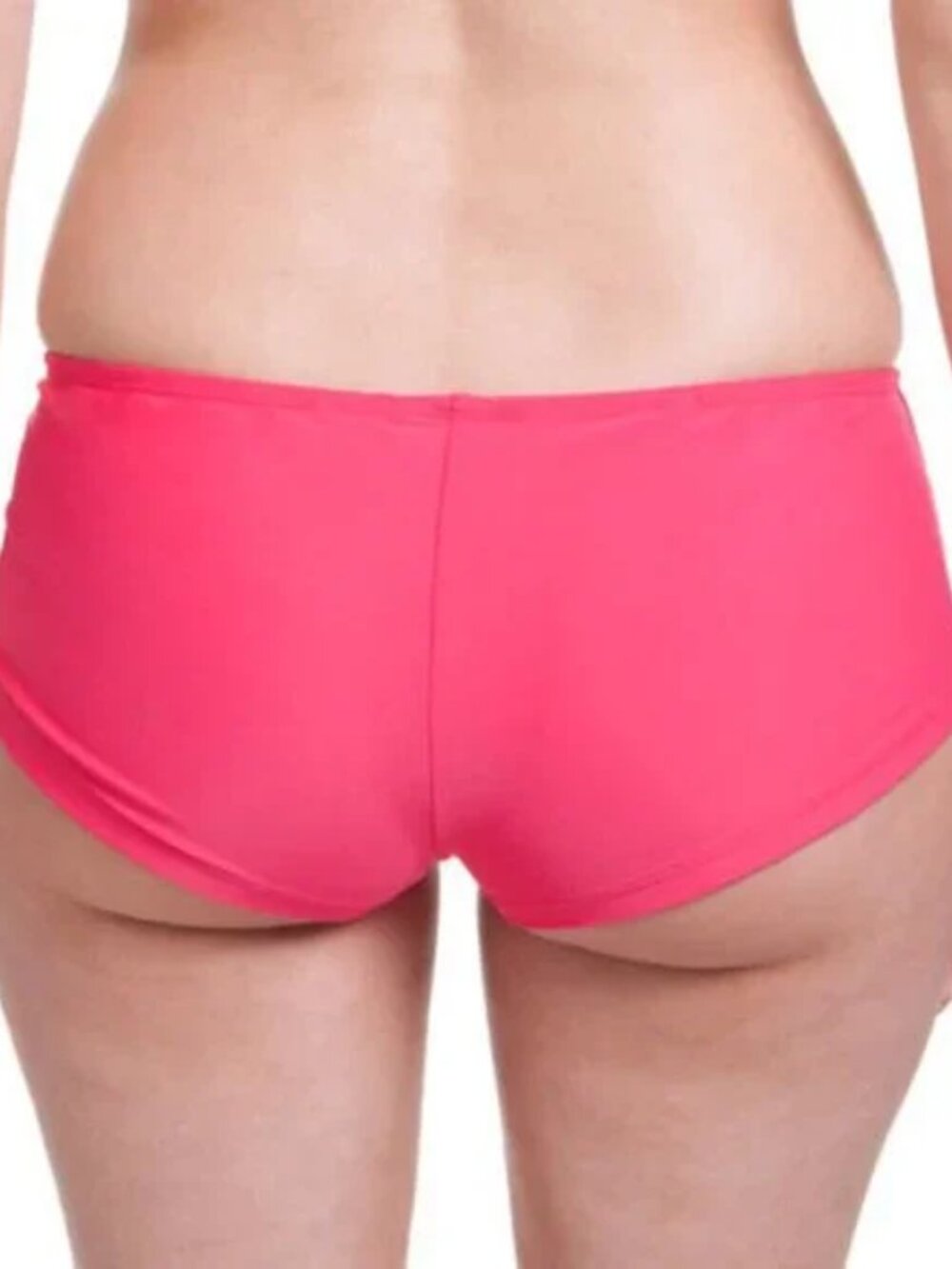 L Boyshort Swim Bottom Coral Red Pink Cheeky Large CATALINA new